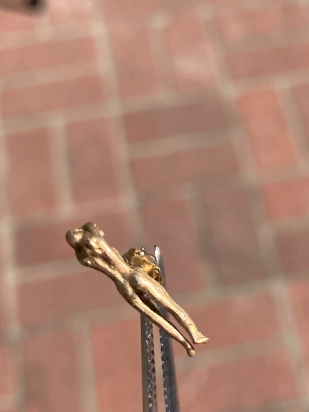 Single Dreaming Muse Earring Stud by franny e in 14k solid gold